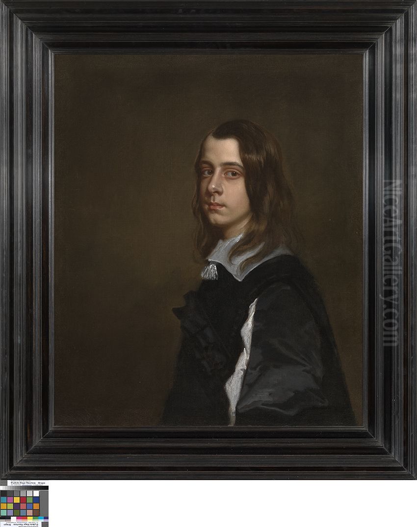 Portret van Samuel Crew Oil Painting by Peter Lely