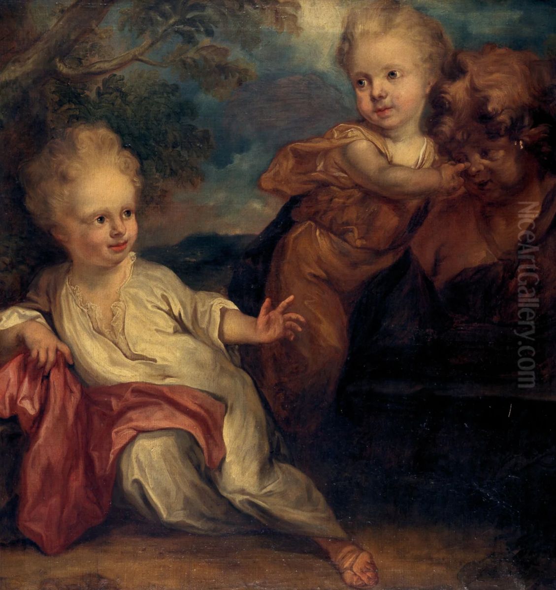 Allegory of Sculpture Oil Painting by Lodewijk de Deyster