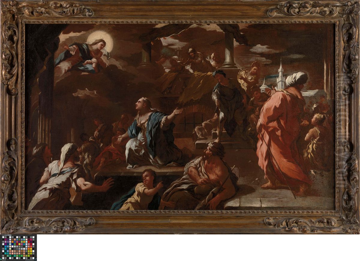 The Vision of Saint Mary of Egypt Oil Painting by Luca Giordano