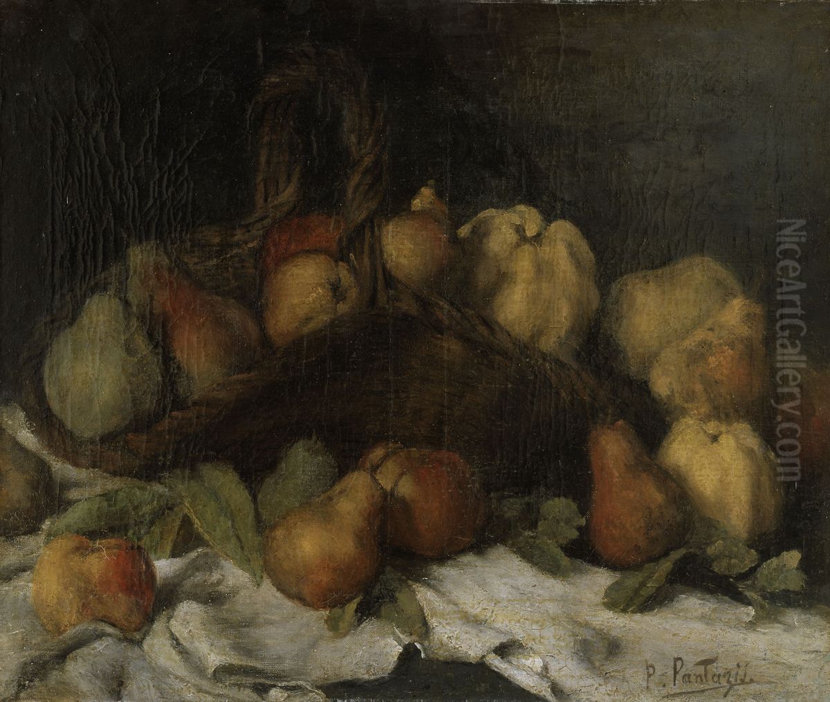 Still Life with Fruits Oil Painting by Pericles Pantazis