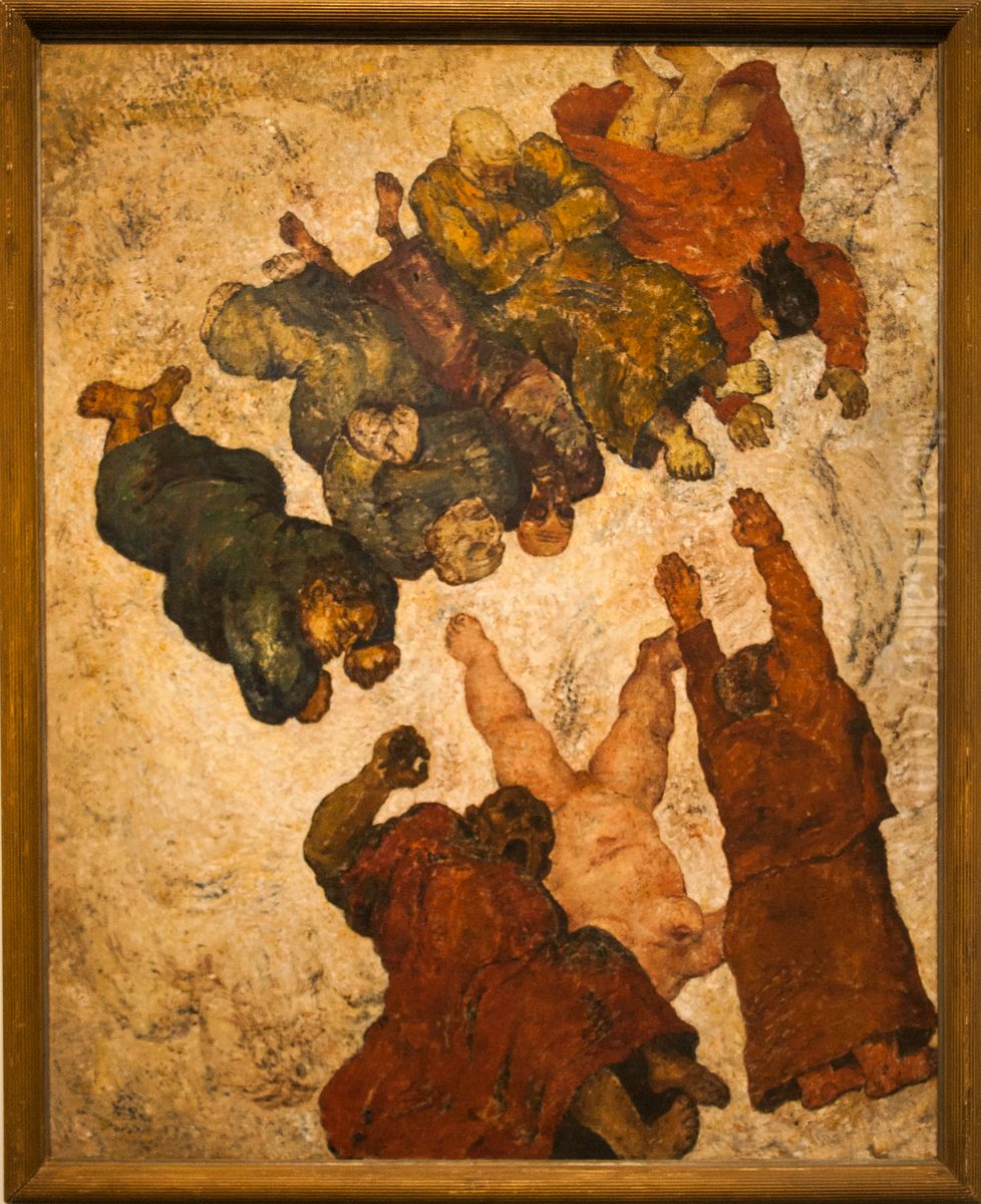 Der Fall der Heiligen Oil Painting by Frits Van Den Berghe