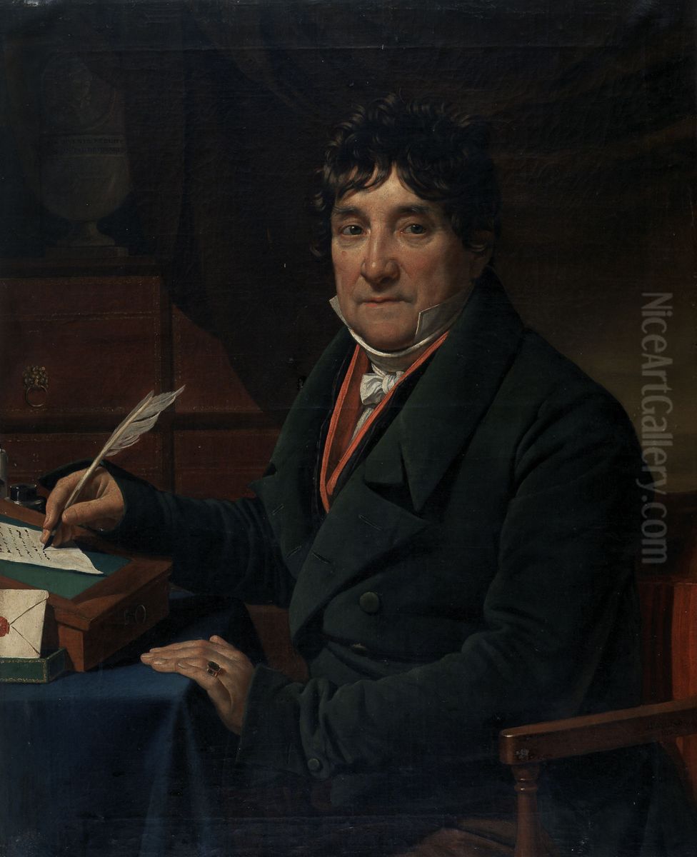 Portrait of the Lawyer Hubert Parez Oil Painting by Joseph Paelinck