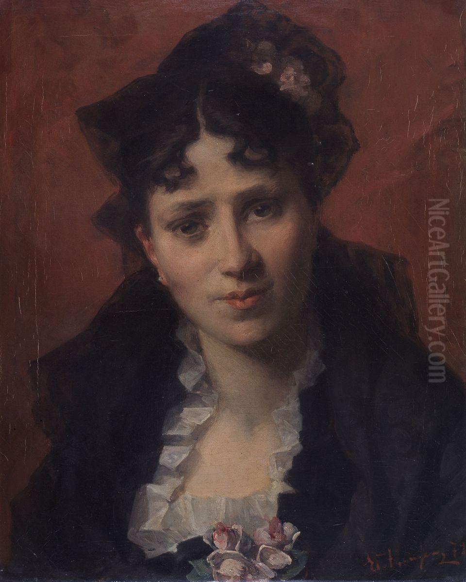 Rosita Oil Painting by Edouard Agneessens