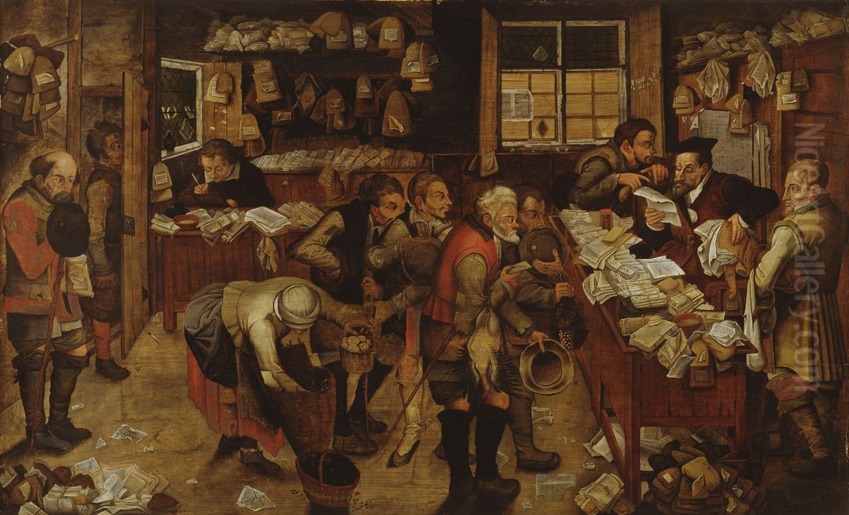 Village Lawyer Oil Painting by Pieter Brueghel the Younger