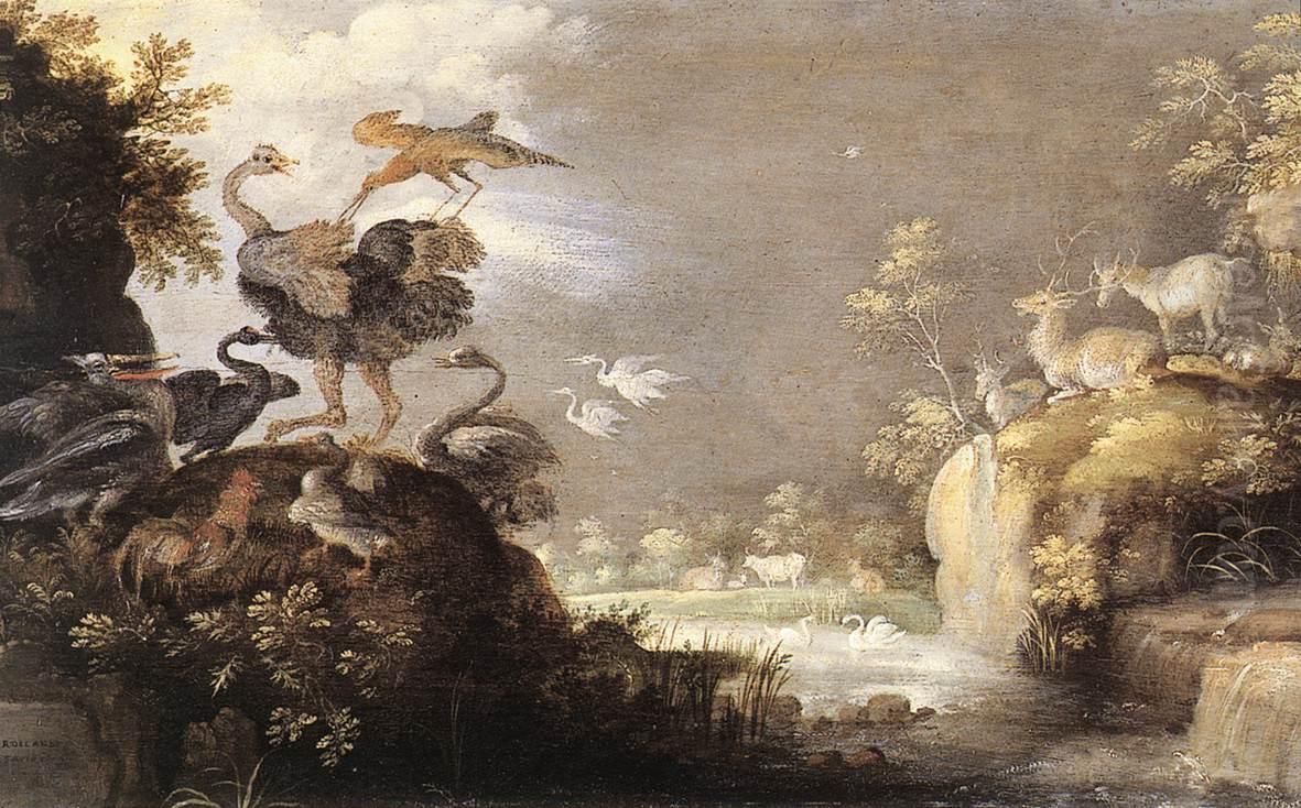 Landscape with Animals Oil Painting by Roelant Savery