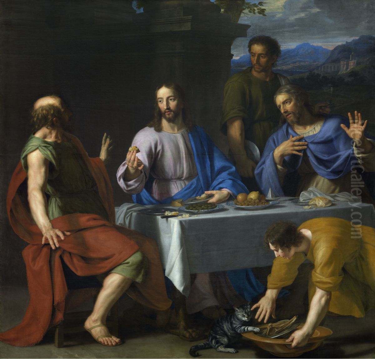 Supper at Emmaus Oil Painting by Jean Baptiste de Champaigne