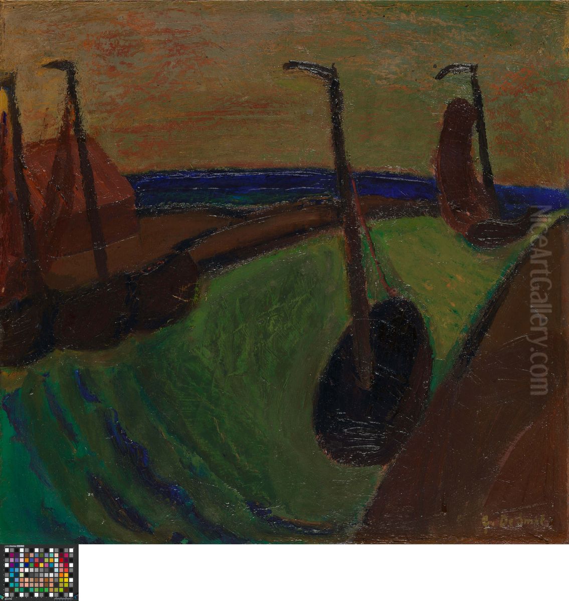 Harbour View Oil Painting by Gustave De Smet