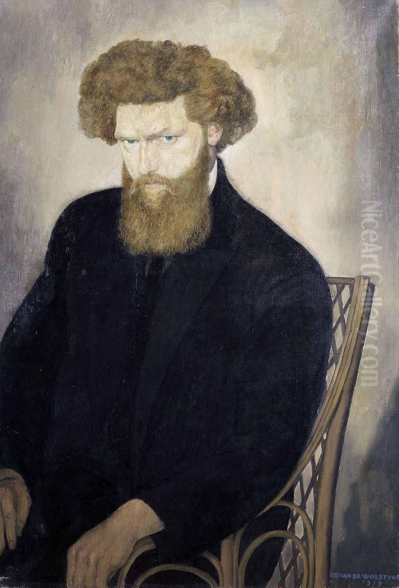 Portrait of Professor Fabrice Polderman Oil Painting by Gustave Van De Woestijne
