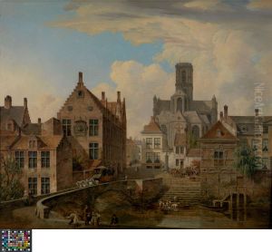 Saint Bavo's Cathedral and the Reep Canal in Ghent