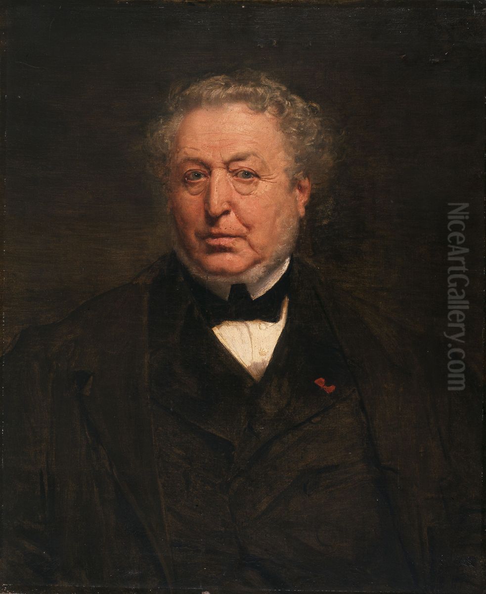 Portrait of a Man Oil Painting by Paul-Jacques-Aime Baudry