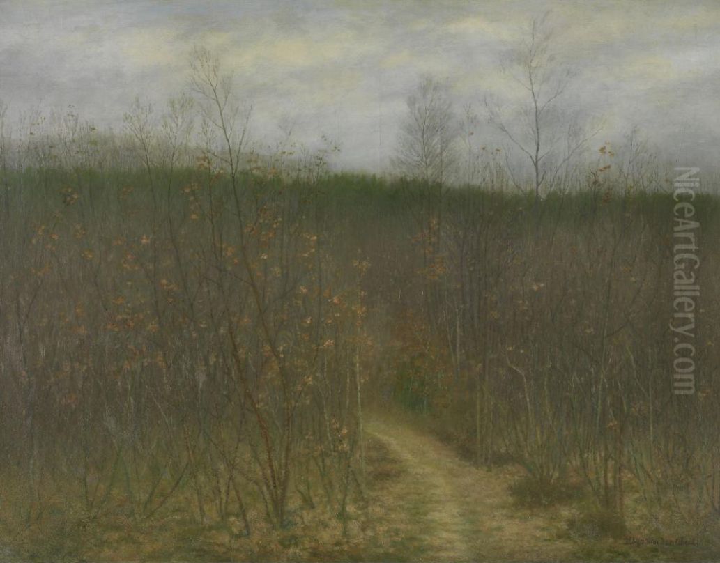Scrubland in Sint-Martens-Latem Oil Painting by Albijn Van Den Abeele