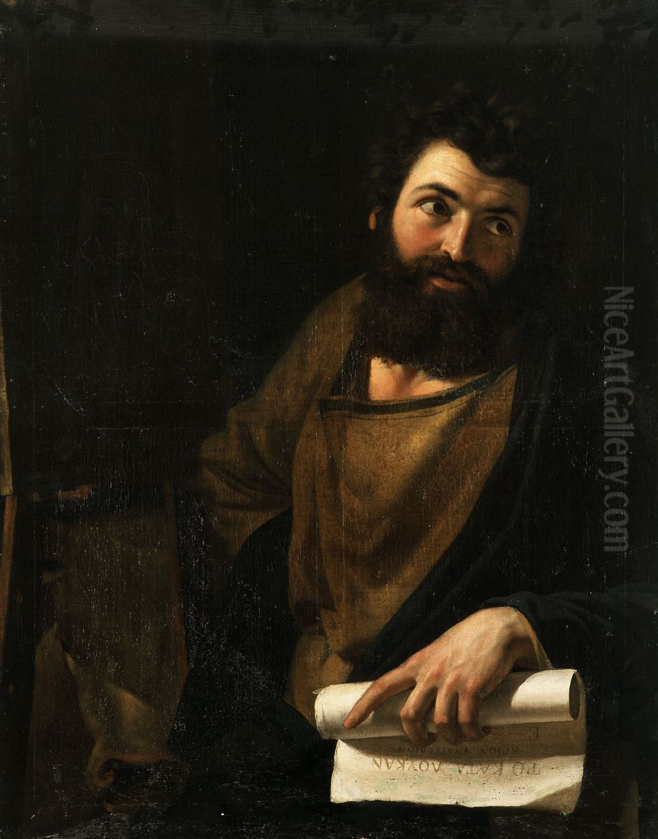 Saint Luke the Evangelist Oil Painting by Pieter van Hanselaere