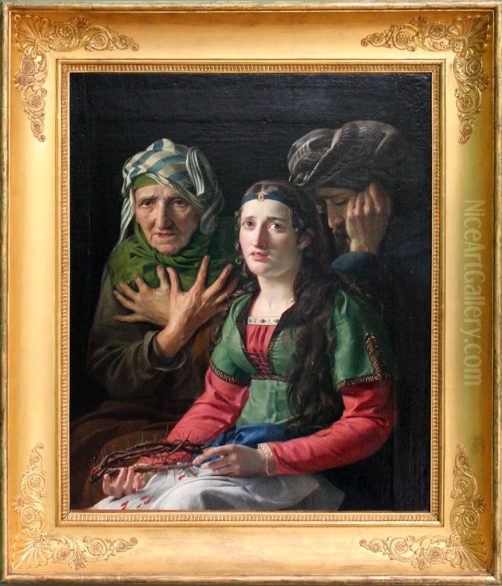 Saint Veronica of Binasco Oil Painting by Francois-Joseph Navez