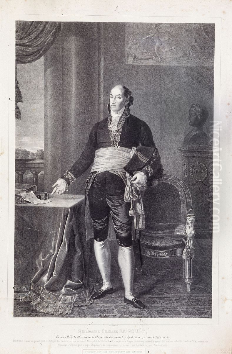 Portrait of the Prefect Charles Guillaume Faipoult Oil Painting by Joseph Paelinck