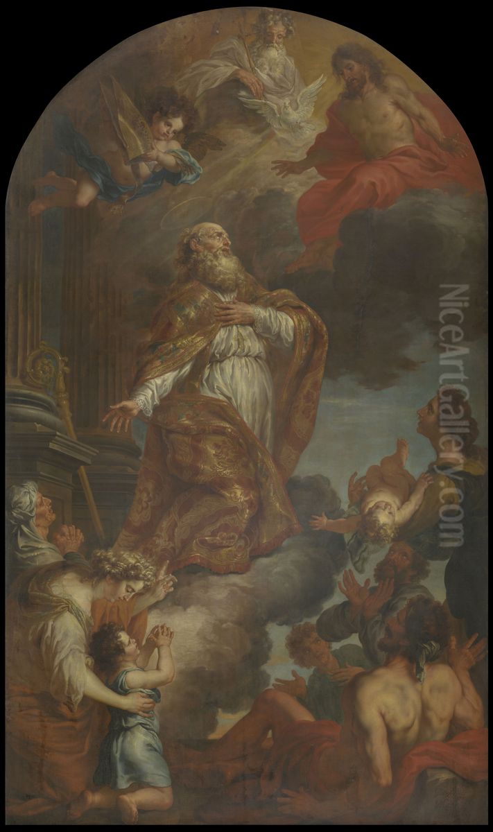 Saint Nicholas of Myra Oil Painting by Godfried Maes