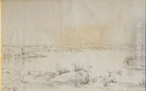 Landscape Sketch (Siikaniemi by lake Riistavesi near Kuopio)