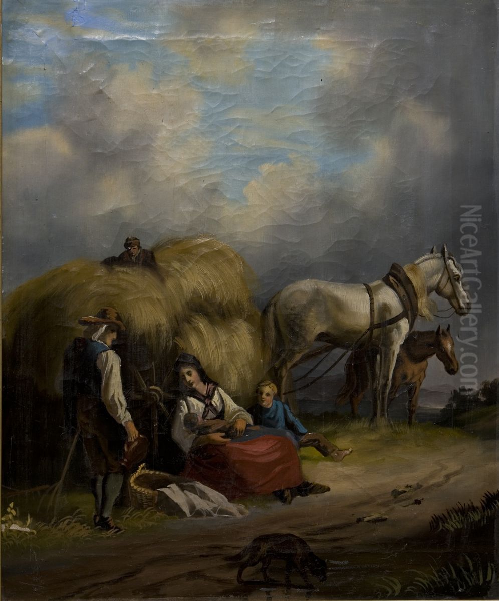 Break Oil Painting by Johan Knutson