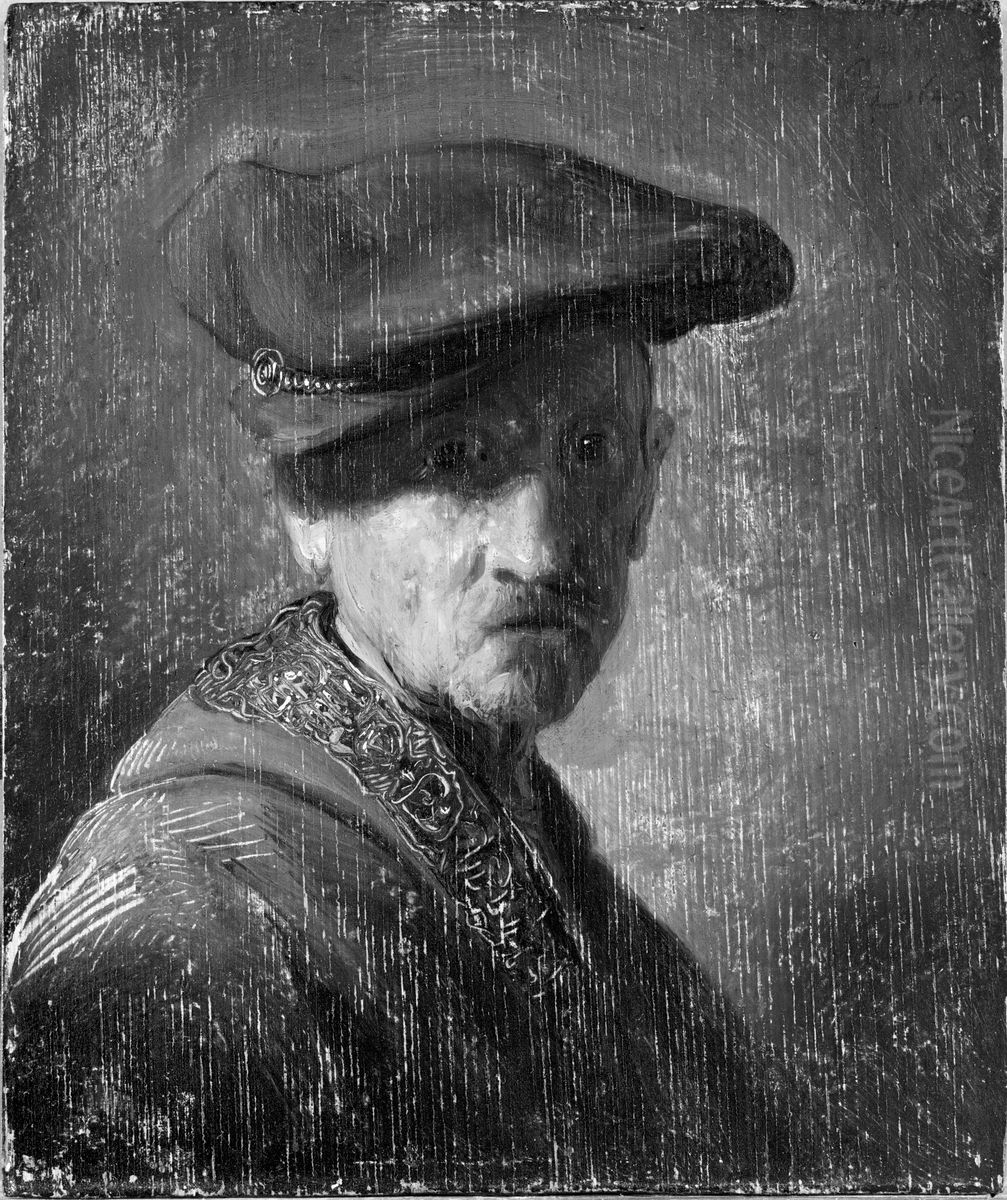 Bust of a Man Oil Painting by Rembrandt