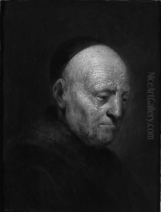 Rembrandt's father Oil Painting by Rembrandt