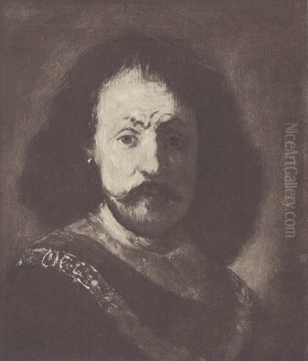 Bust of a man wearing a gold chain Oil Painting by Rembrandt Bust of a man wearing a gold chain Oil Painting by Rembrandt
