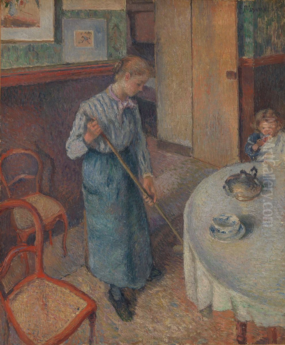 La Petite Bonne de campagne Oil Painting by Camille Pissarro