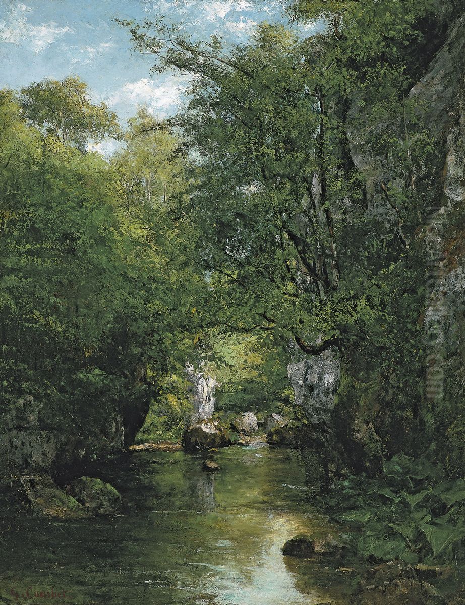 The Breme Stream. Oil Painting by Gustave Courbet