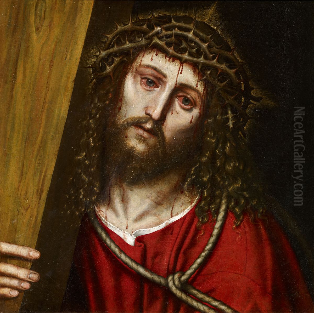 Christ Bearing the Cross Oil Painting by Niccolo Frangipane