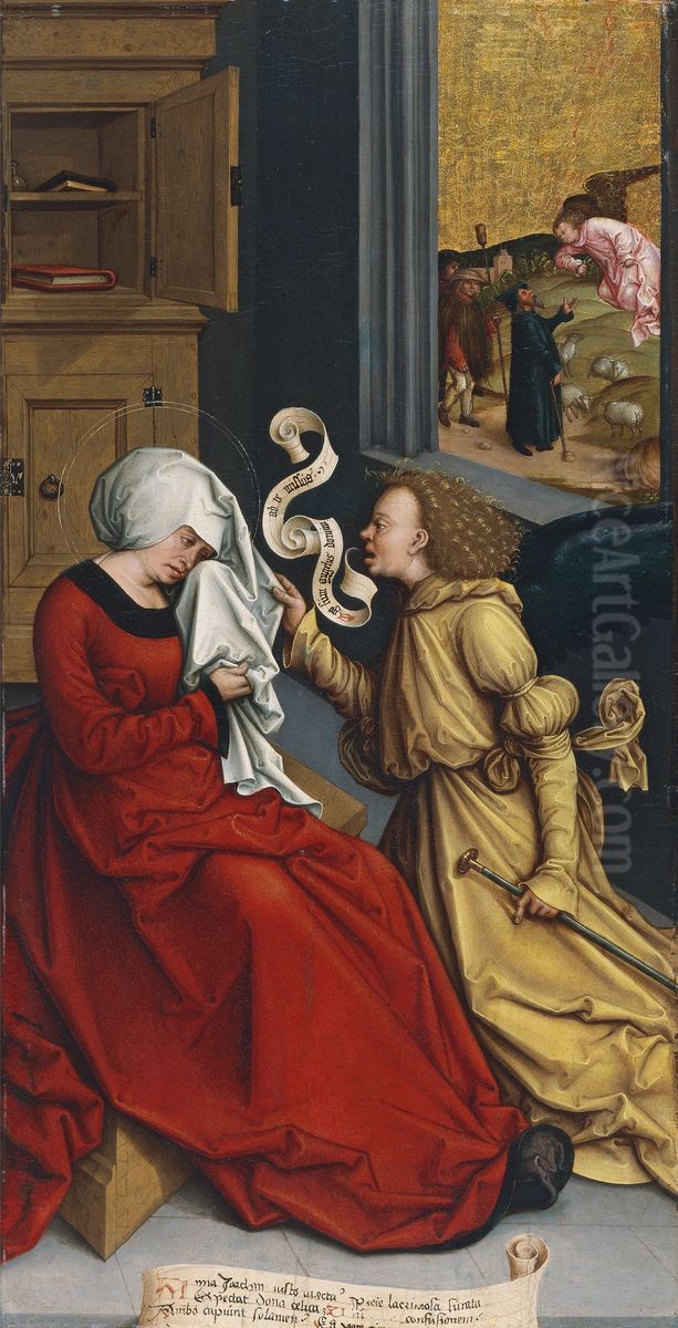The Annunciation to Saint Anne Oil Painting by Bernhard Strigel