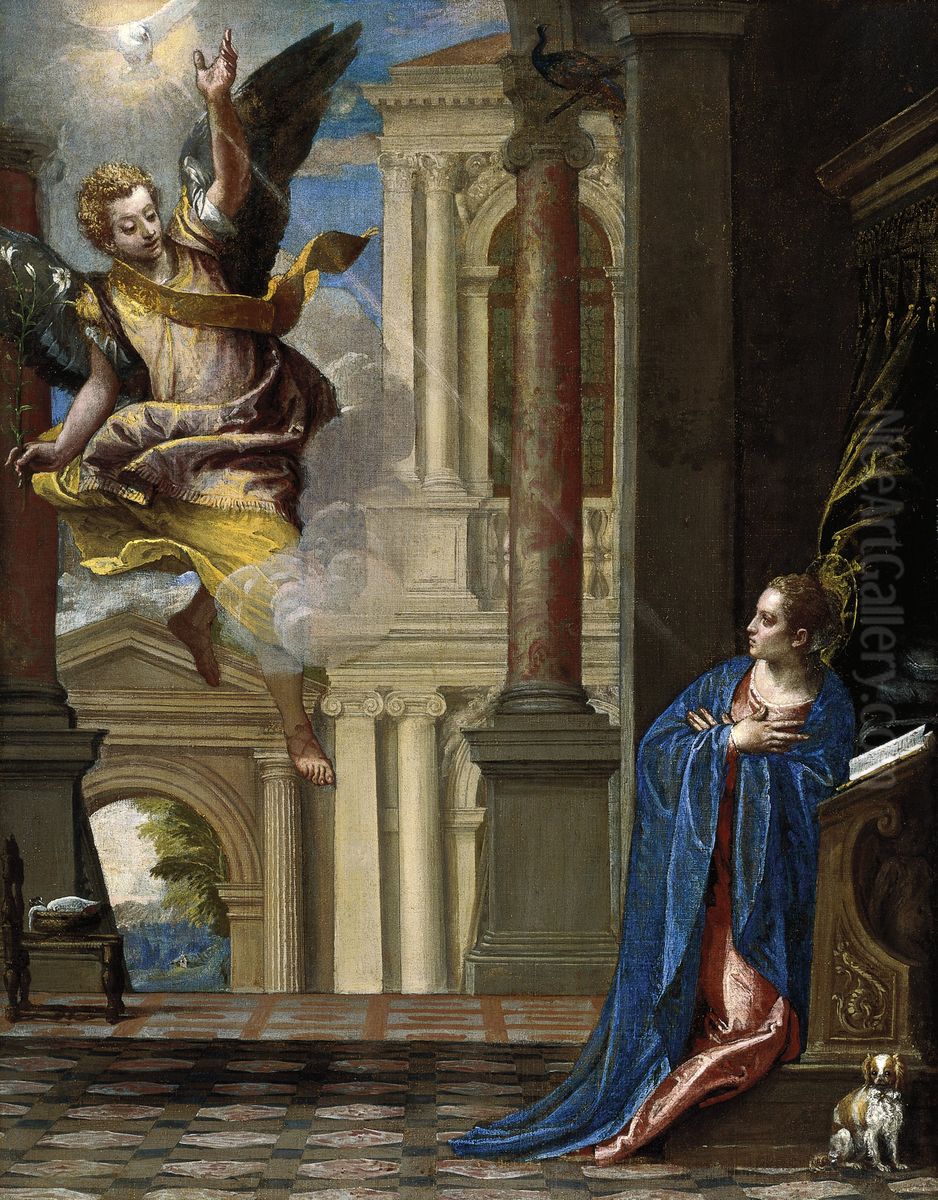 The Annunciation Oil Painting by Paolo Veronese (Caliari)