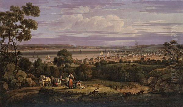 Vista de Greenock en Escocia Oil Painting by Robert Salmon
