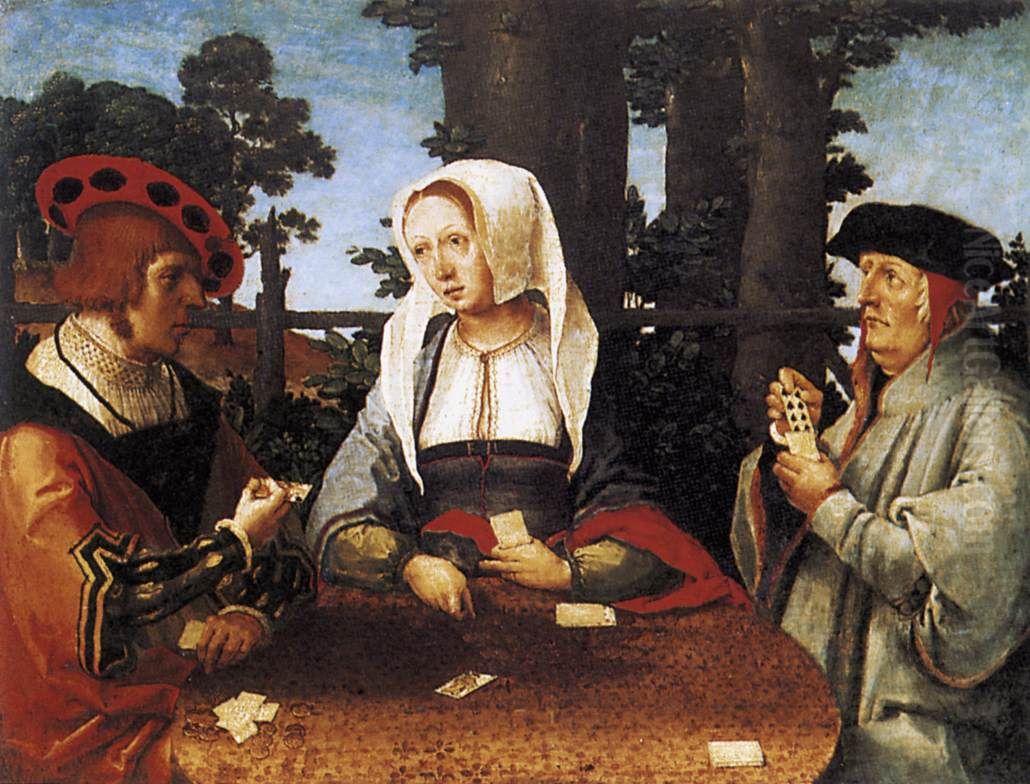 Card Players Oil Painting by Lucas Van Leyden Card Players Oil Painting by Lucas Van Leyden