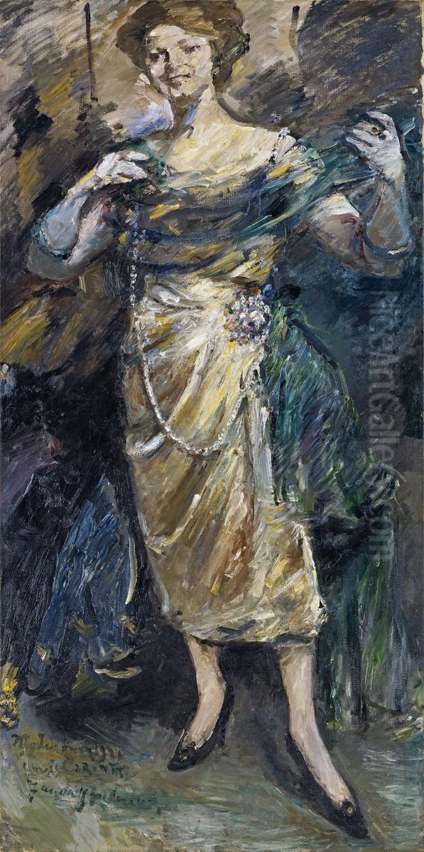 Fashion Show Oil Painting by Lovis (Franz Heinrich Louis) Corinth