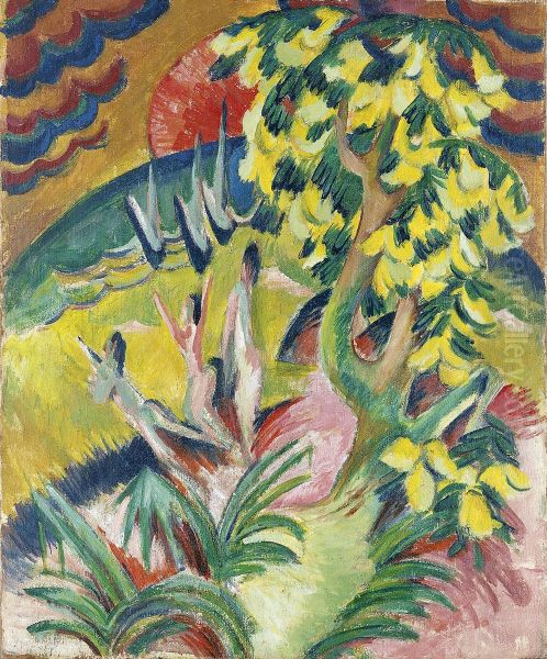 Geschwungene Bucht Oil Painting by Ernst Ludwig Kirchner