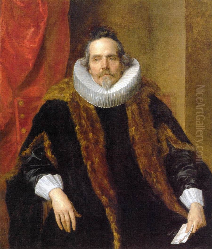 Portrait of Jacques le Roy, Seigneur van Herbaix (?-?) Oil Painting by Sir Anthony Van Dyck