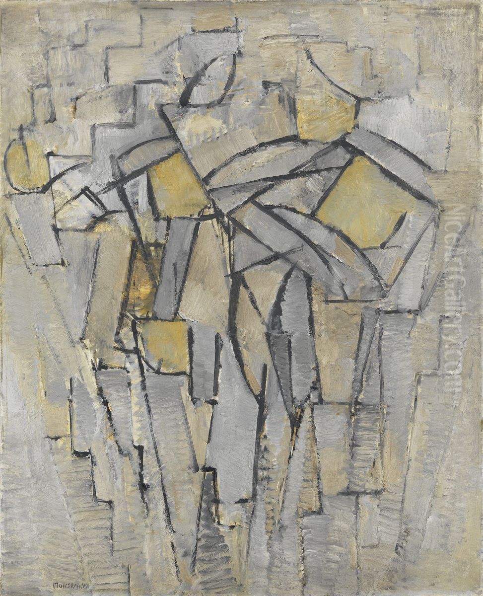 Composition no.XIII (authentic) Oil Painting by Piet Mondrian