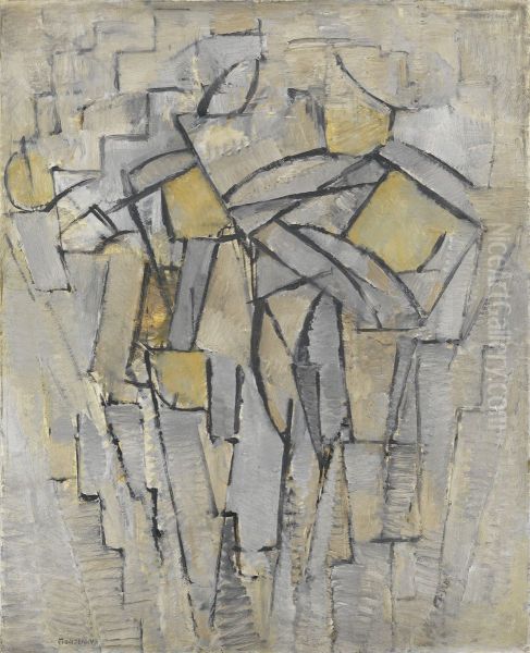 Composition no.XIII (authentic) Oil Painting by Piet Mondrian