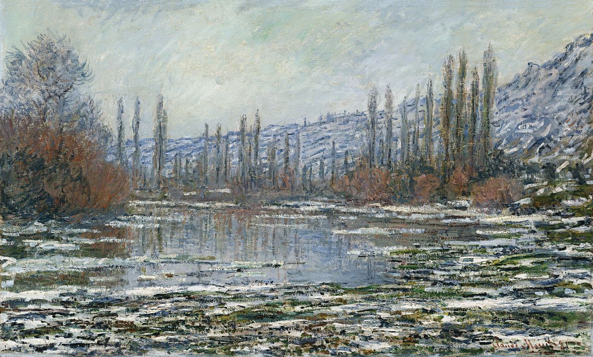 The Thaw at Vetheuil Oil Painting by Claude Oscar Monet