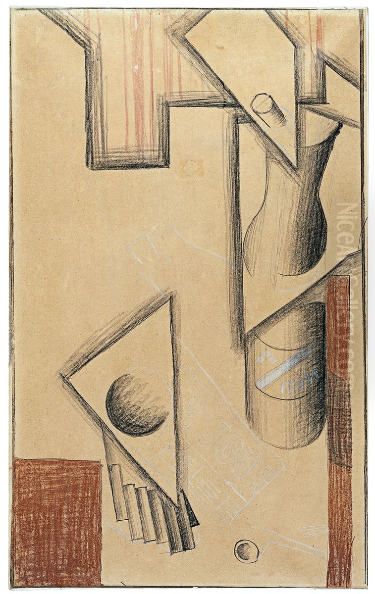 Bodegon Oil Painting by Juan Gris