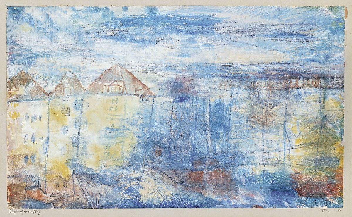 View onto a Square Oil Painting by Paul Klee