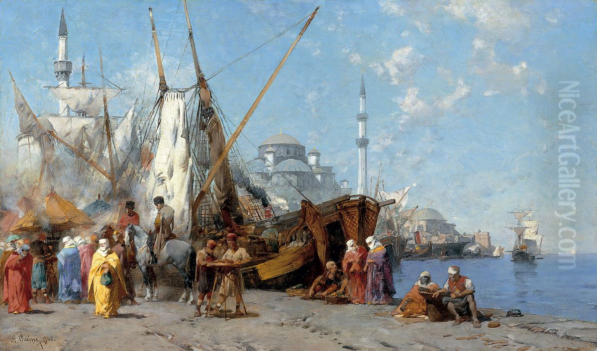 (Constantinople) Oil Painting by Alberto Pasini