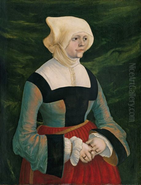 Portrait of a young Woman Oil Painting by Albrecht Altdorfer