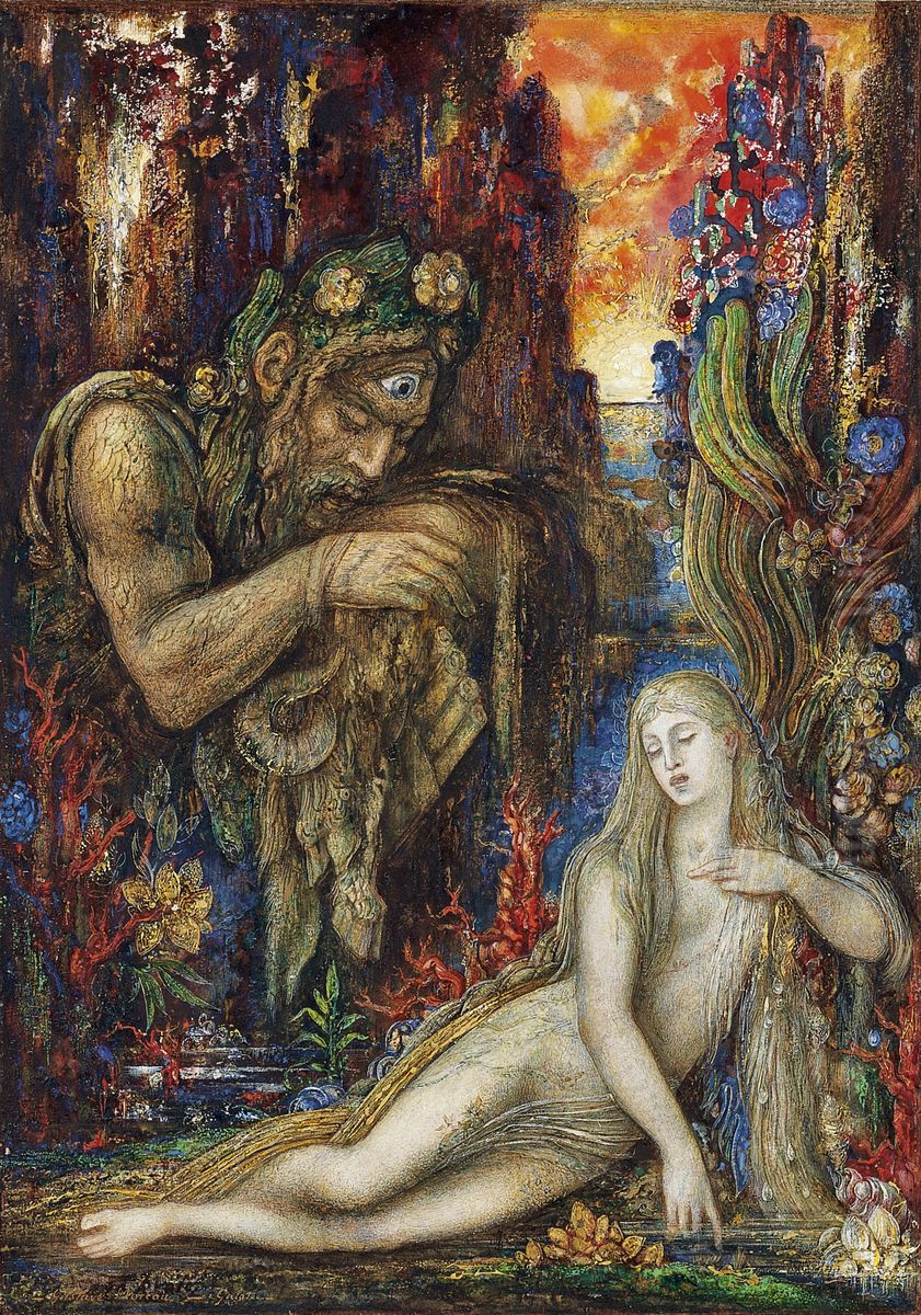Galathea Oil Painting by Gustave Moreau