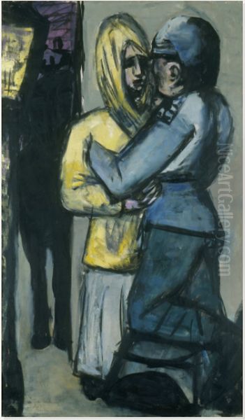 Leave-taking Oil Painting by Max Beckmann Leave-taking Oil Painting by Max Beckmann