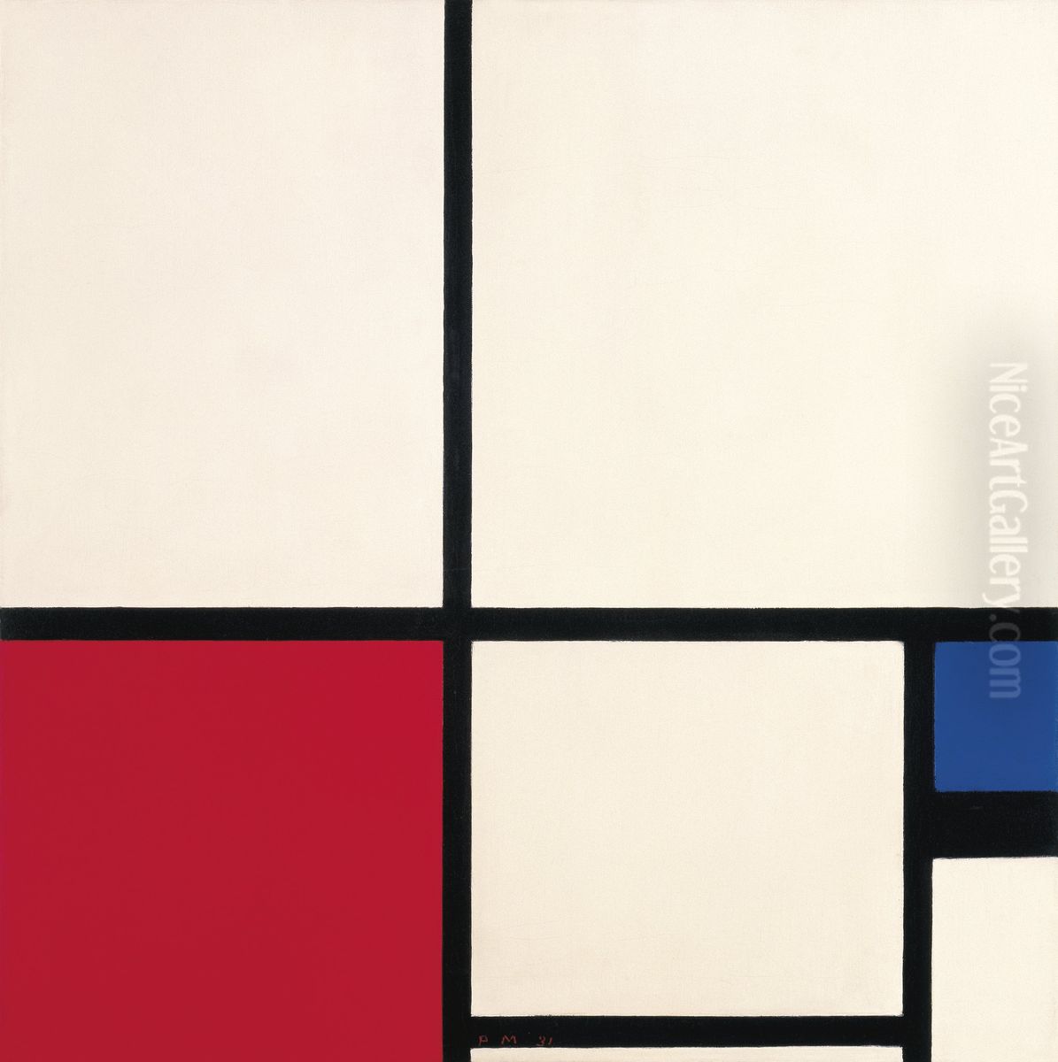 Composition en couleurs Oil Painting by Piet Mondrian