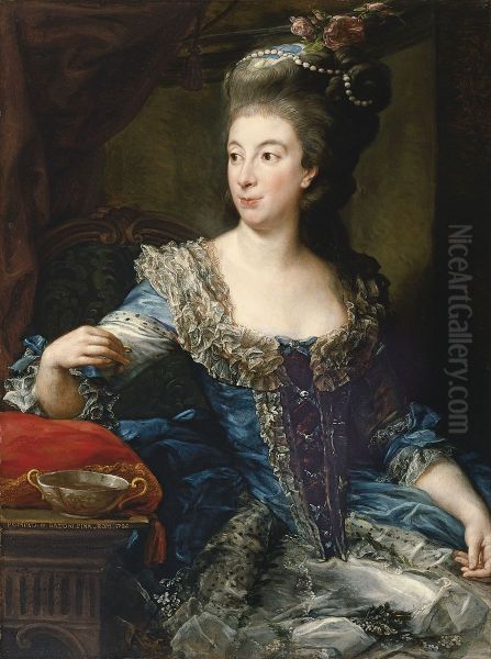 Portrait of the Countess Maria Benedetta di San Martino Oil Painting by Pompeo Batoni