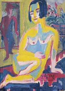 Desnudo femenino sentado. Estudio (reverso)