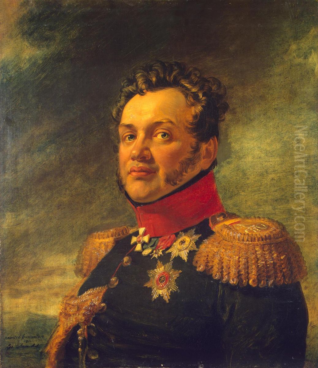 Portrait of Nikolai G. Repnin-Volkonsky (1778-1845) Oil Painting by George Dawe
