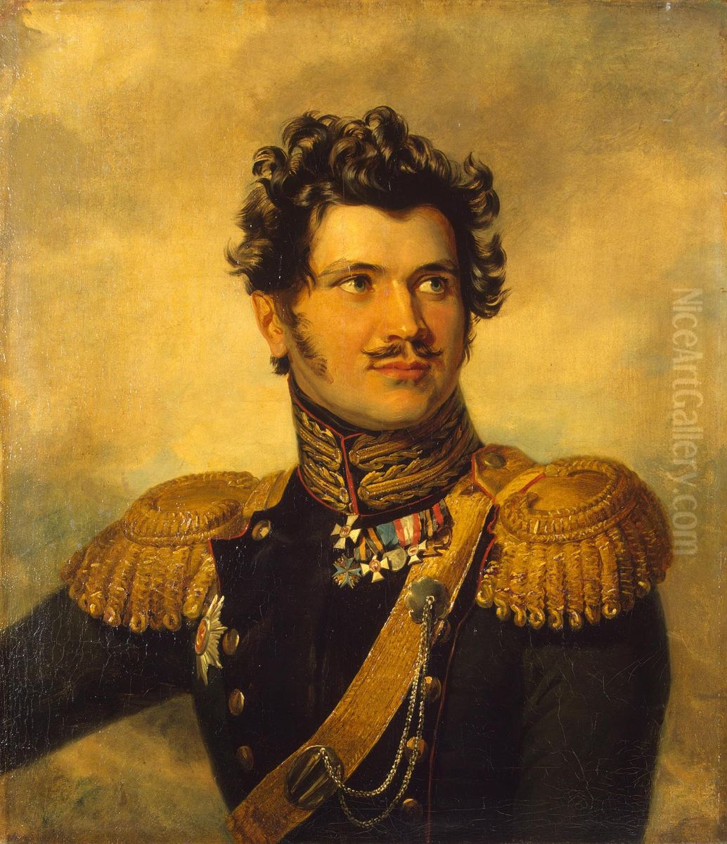 Portrait of Ivan O. Sukhozanet (1788-1861) Oil Painting by George Dawe