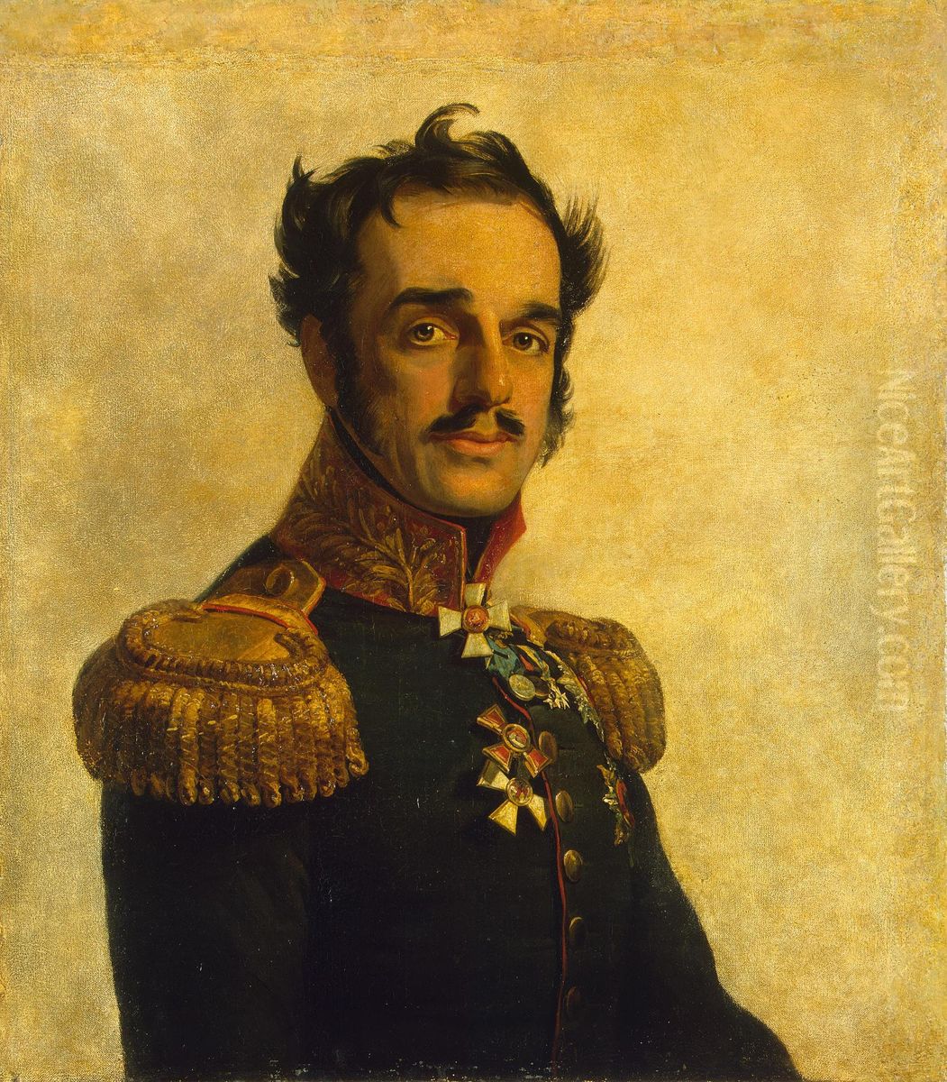 Portrait of Ivan O. Witt (1781-1840) Oil Painting by George Dawe