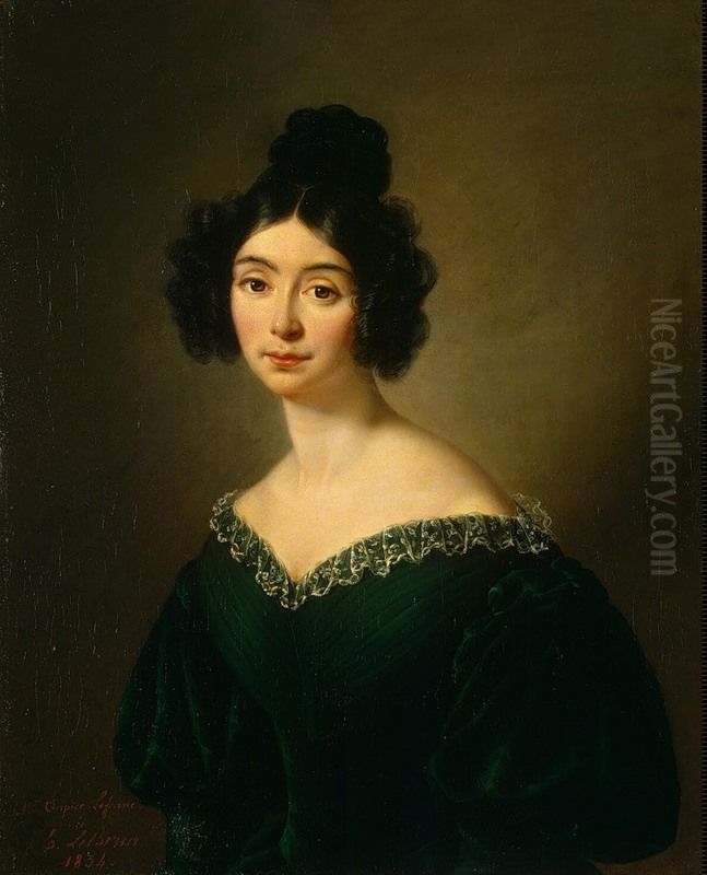 Portrait of Mademoiselle Riviere Oil Painting by Eugenie Tripier-Le Franc